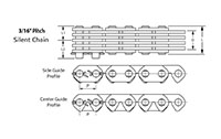 3/16" Pitch Silent Chain